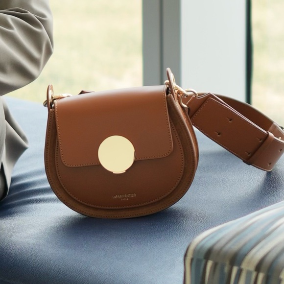 LePARMENTIER Paris Yucca Suede and Leather Shoulder Bag - Picture 2 of 2